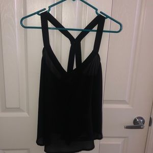 Sheer black top